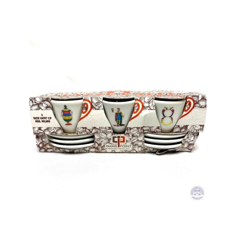 Italian Playing Cards Espresso Cups
Set Of 6 With Saucers