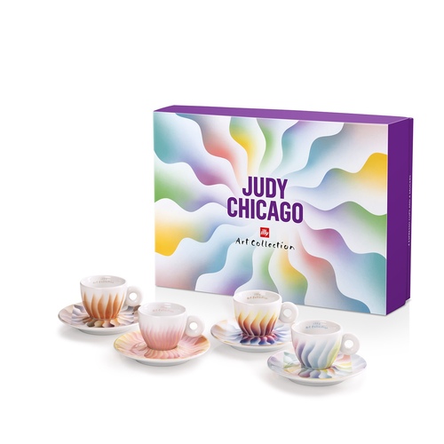 Judy Chicago Illy Art Collection Espresso Cups Set Of 4