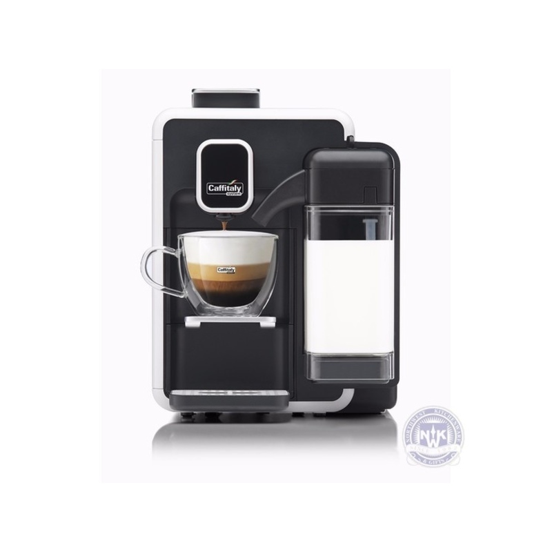 Caffitaly Cappuccina S22 OTC One Touch Cappuccino Machine White/Black