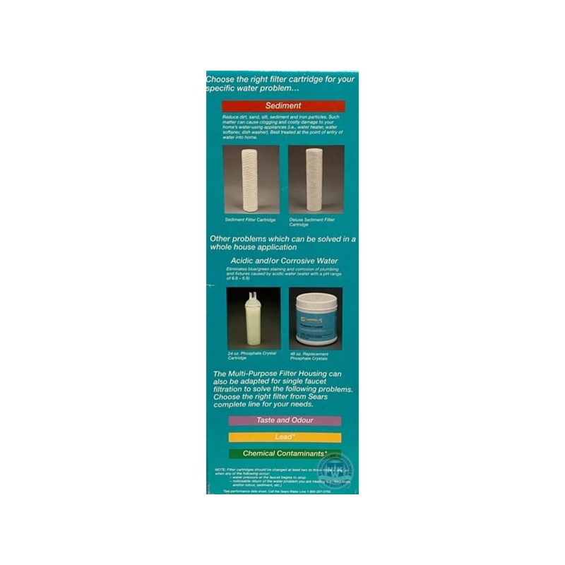 Kenmore Multi Purpose Water Filter Housing