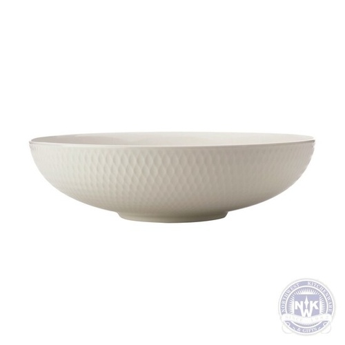 Diamond Round Bowl White 28CM