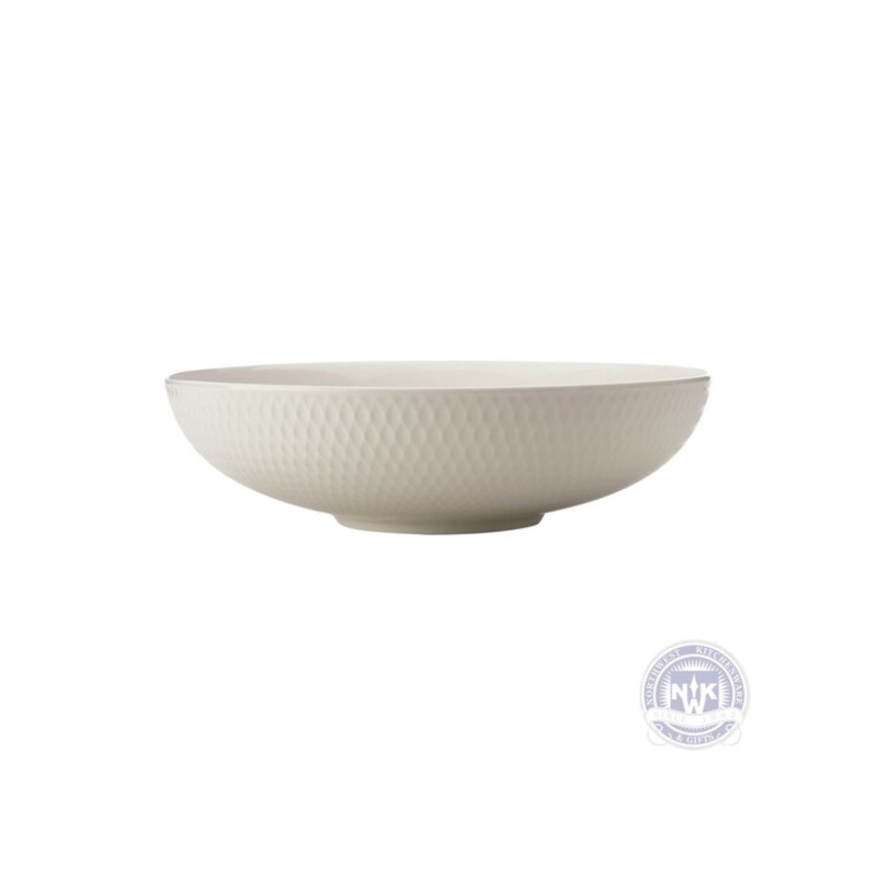 Diamond Round Bowl White 28CM