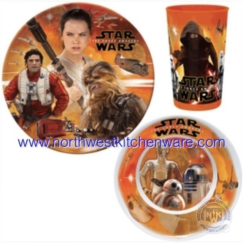 Star Wars The force Awakens 3 Piece Dinner Set