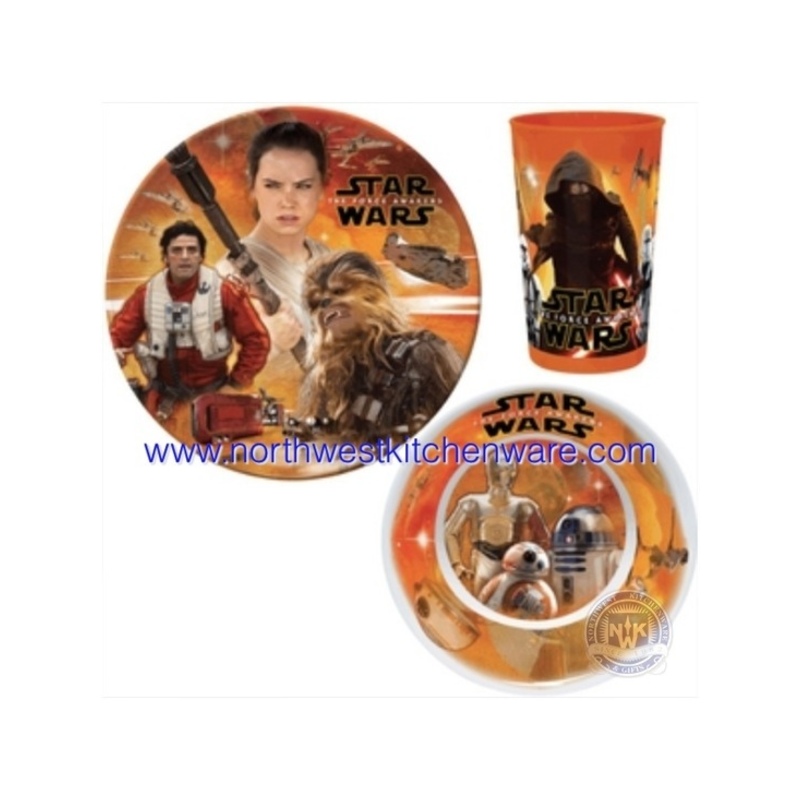 Star Wars The force Awakens 3 Piece Dinner Set