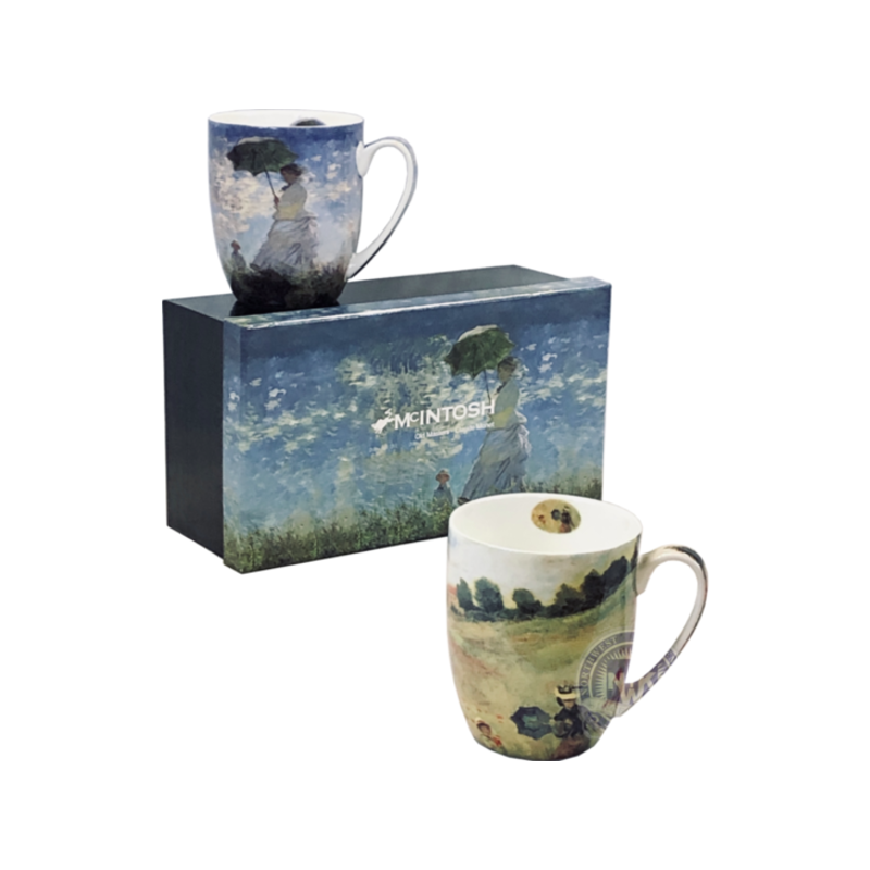 Monet Scenes With Women Mug Pair