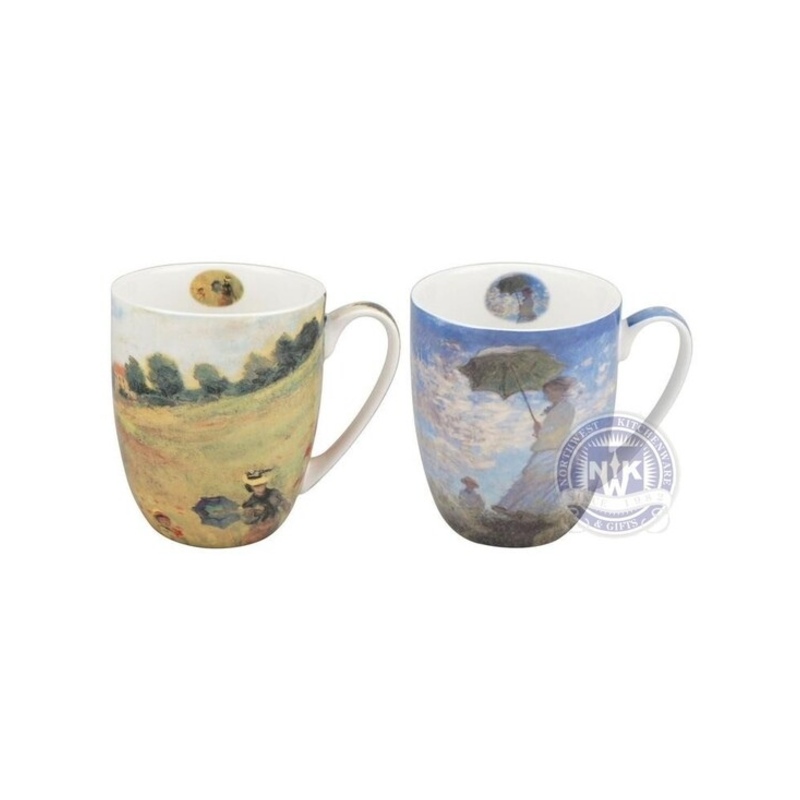 Monet Scenes With Women Mug Pair