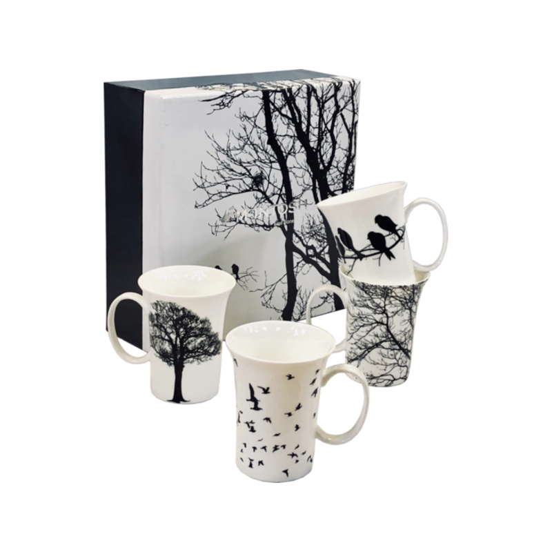 Eternal Silhouette Set of 4 Mugs