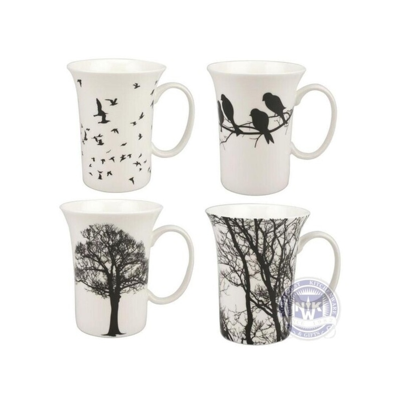 Eternal Silhouette Set of 4 Mugs