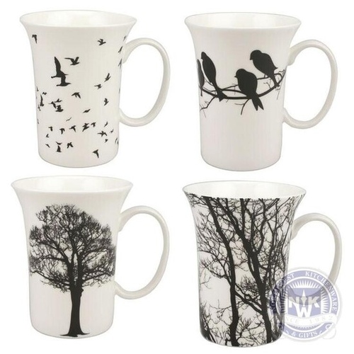 Eternal Silhouette Set of 4 Mugs