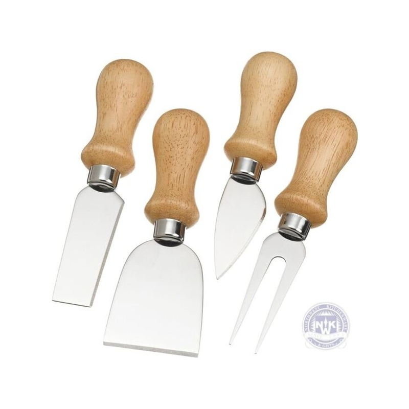 Cheese Knives Set of 4 Wood