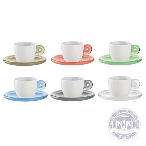 Guzzini Gocce Espreso Cups Set of 6 Mixed Colors