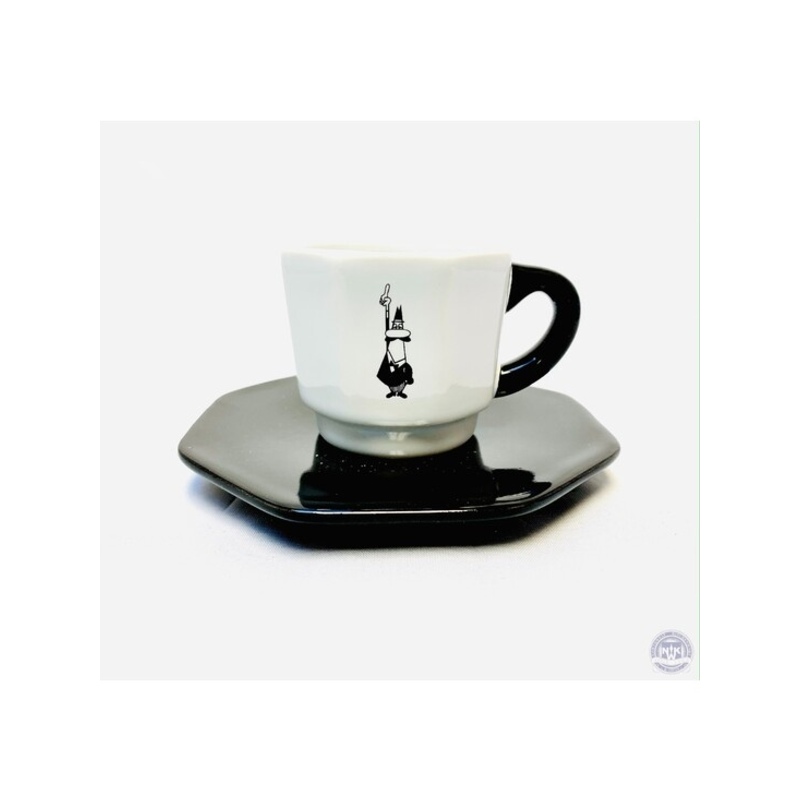 Bialetti Espresso Cups Set of 4 Black and White 