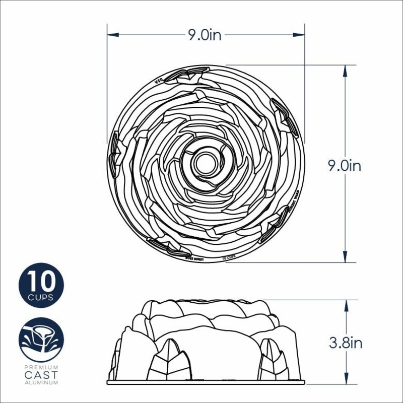 Bundt Rose Pan