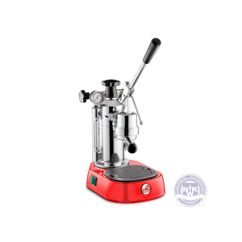 La Pavoni Professional Lusso Chrome With Red Base Pro11 Limited Edition