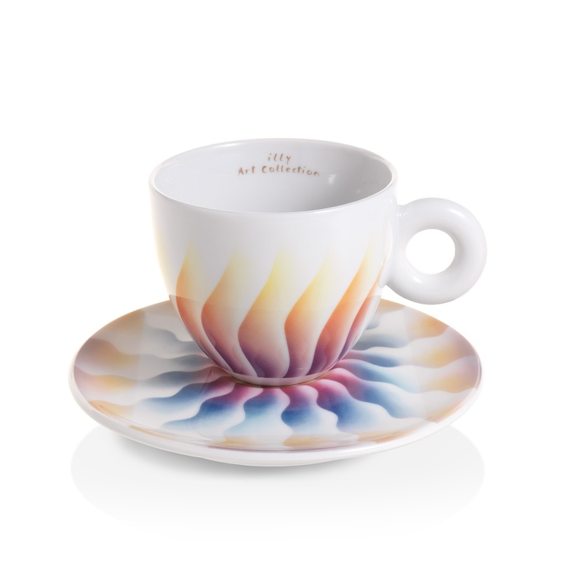 Judy Chicago Illy Art Collection Cappuccino Cups Set Of 4