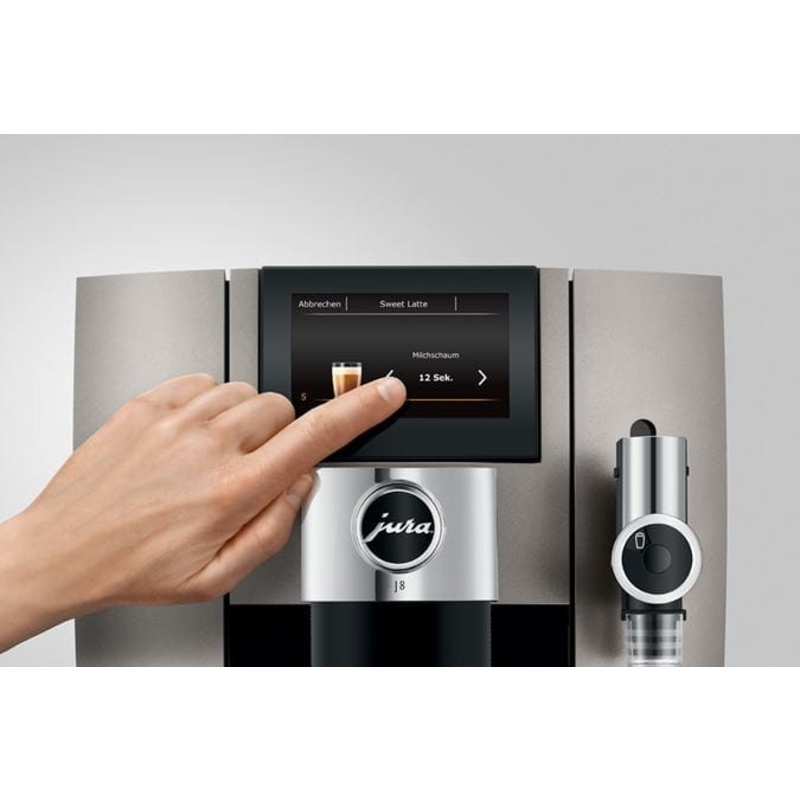 Jura J8 Espresso Coffee Machine Midnight Silver