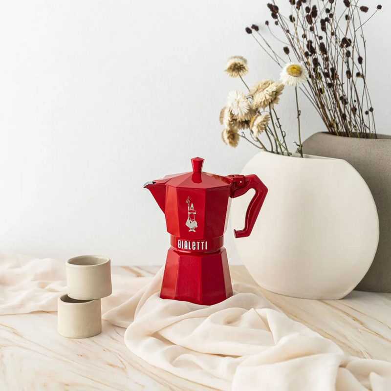 Bialetti Moka Exclusive 3 Cup Red