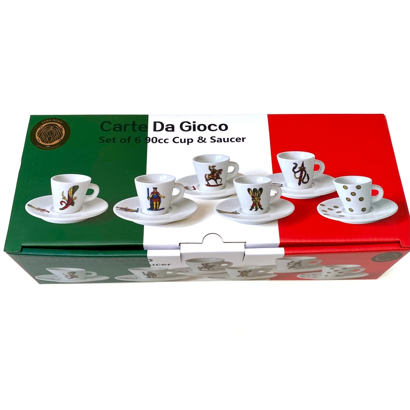 Italian Playing Cards Espresso Cups