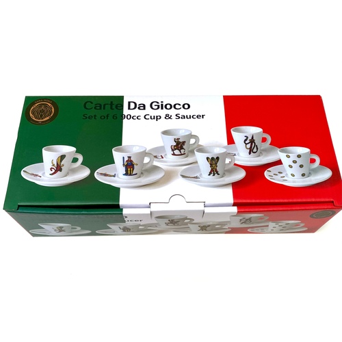 Italian Playing Cards Espresso Cups